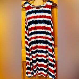 Women’s “Jamie & Layla” Tie Dye Striped Tank Dress
